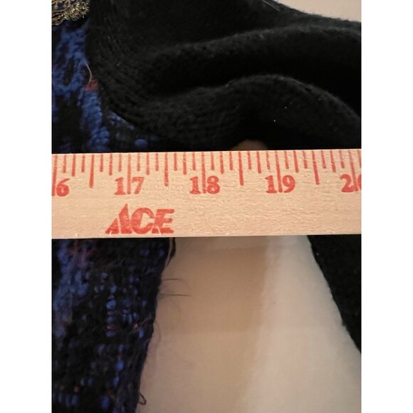 Vintage 90s Desigual sequin embroidered sweater jacket glam sz 38(M) denim - Picture 11 of 12